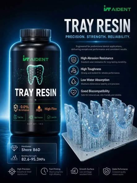Aident Dental Tray Resin Ua tiav tau txais daim ntawv pov thawj CE, Ua Haujlwm Zoo Tshaj Plaws Ua...